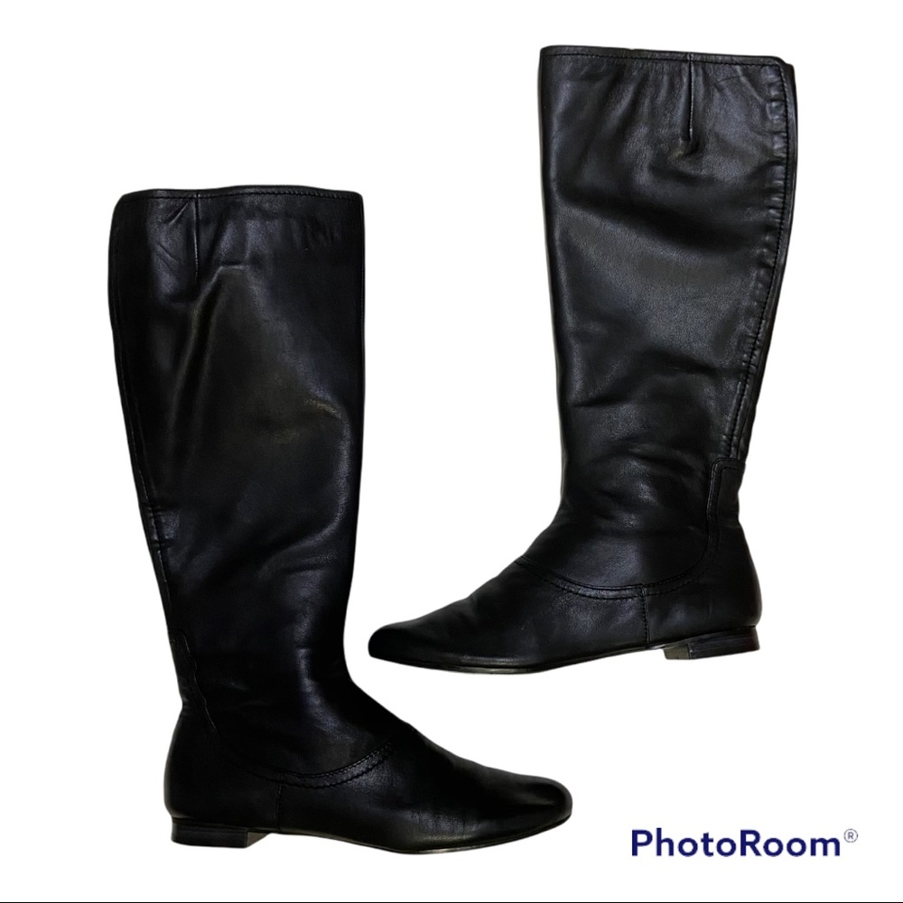 Nine West Women’s Black Leather Boots Size 6.5M